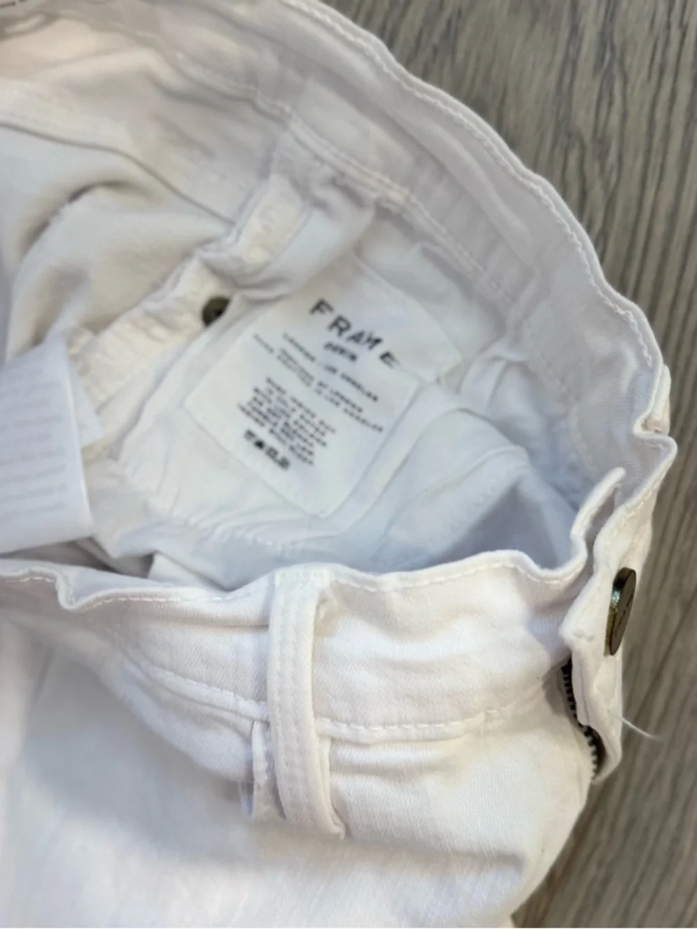 Frame Denim White Ripped Skinny Jeans - Picture 5 of 8